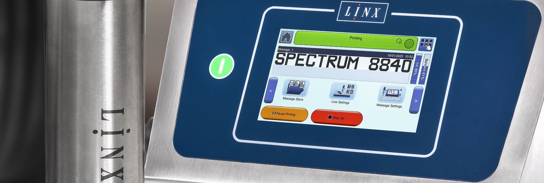 Linx 8840 Spectrum白色颜料墨喷码机震撼上市